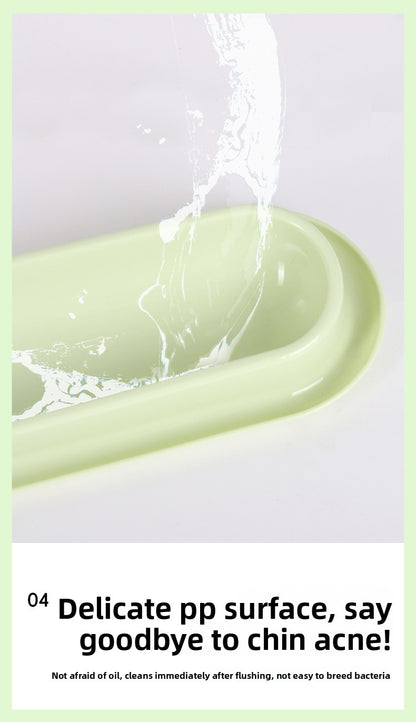 Multi Cat Feeder Long Strip Cat Bowl for Kittens Anti Ant Spill Proof Pet Food and Water Dish Slow Eating Solution