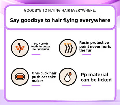 Blue Light Advanced Pet Spray with Non-Flying Hair Needle Grooming Comb