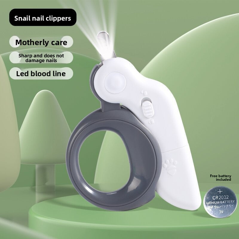 New Pet Nail Clippers with LED Light for Blood Line Observation, Dog Nail Clippers for Beginners, Pet Supplies
