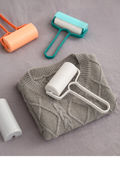 Rouleau anti-peluches pour vêtements et maison, rouleau en papier adhésif déchirable, brosse pour poils d'animaux, rouleau anti-peluches en papier adhésif 