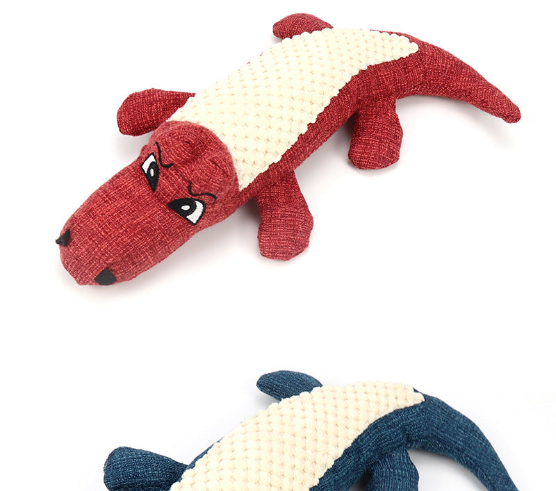 Pet Supplies Dog Plush Toy Durable Pet Toy Realistic Crocodile Sound Dog Toy