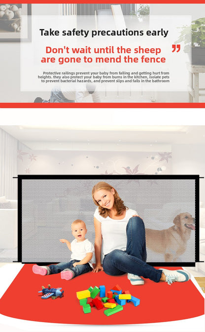 Portable Dog Playpen Large Indoor Outdoor Pet Fence Foldable Isolation Net for Puppy Cat Safety Barrier No Installation Needed