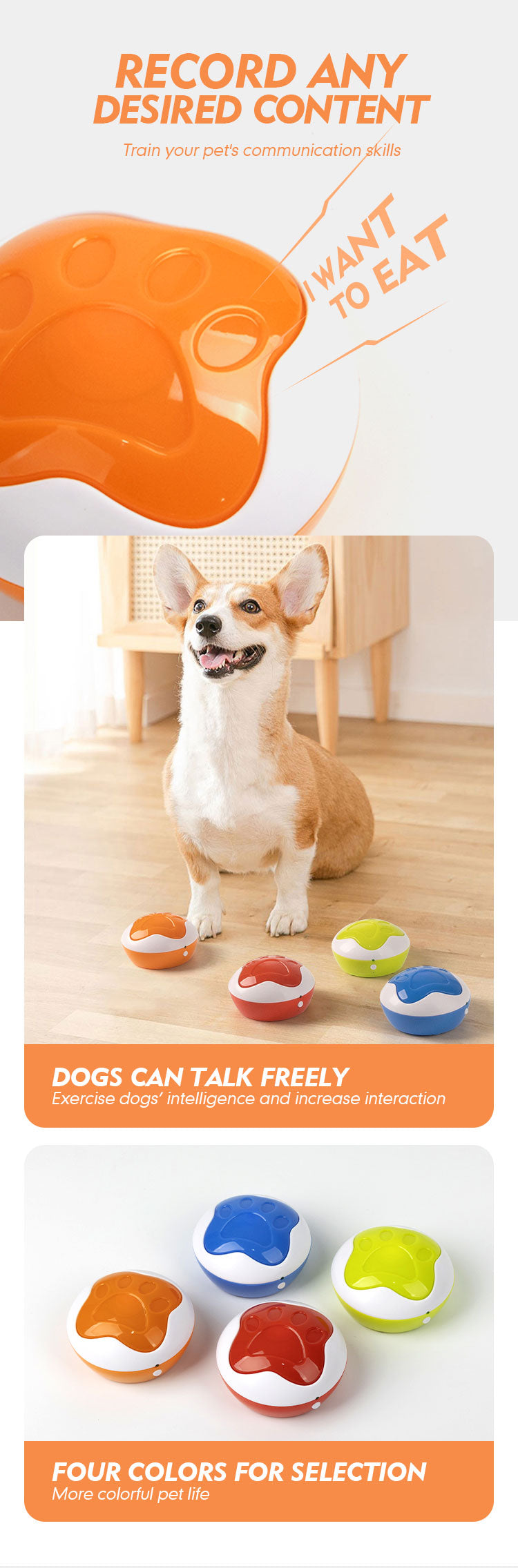 Pet Sound Key Training Toy for Dog Communication Talk