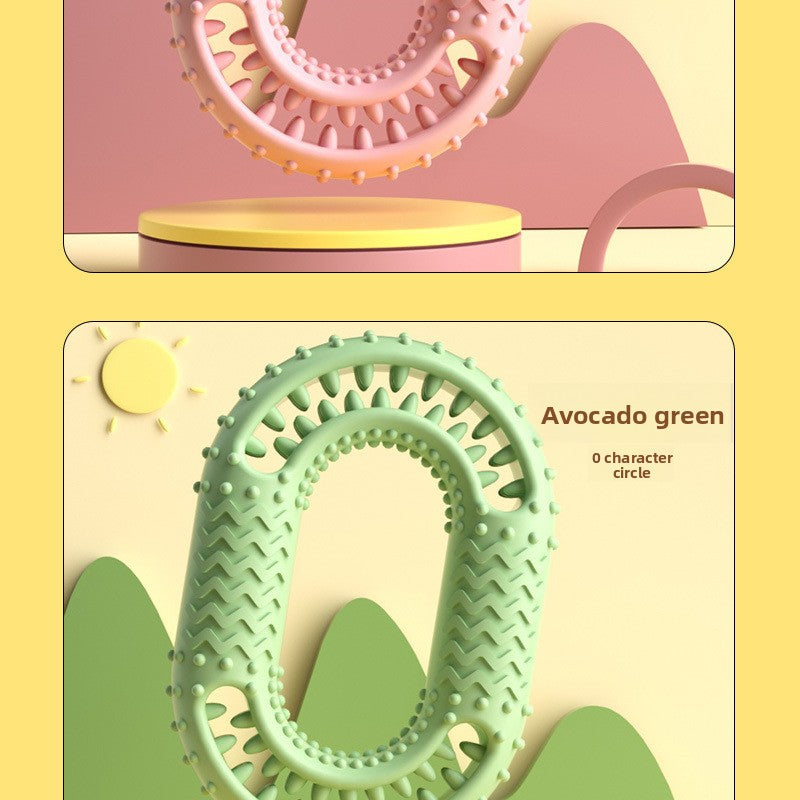 TPR Teething Chew Toy for Dogs and Cats Interactive Dental Cleaning O-Ring Soothing Puppy Kitten Pet Supplies