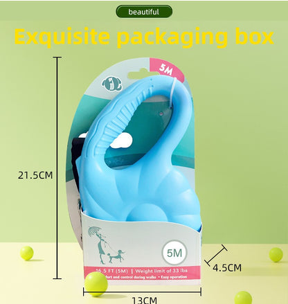 Pumpkin 5M Auto Retractable Explosion Proof Dog Leash for Small Medium Dog Walking