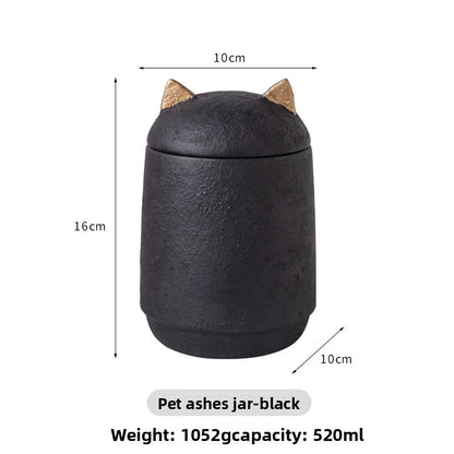 Urne funéraire pour petits chiens et chats, coffret souvenir pour cendres avec motif d'empreinte de patte gravée 