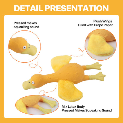 Outdoor Plush Wings Dog Squeaky Chew Toy with Sound for Training