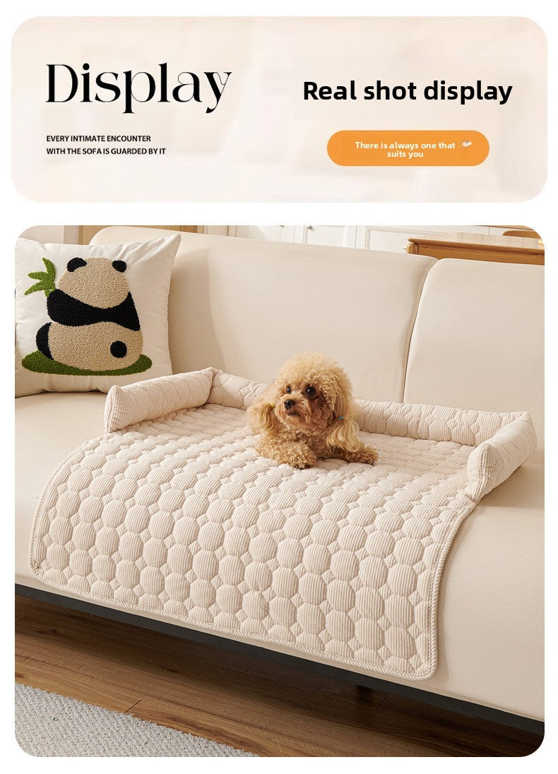 Premium Thickened Pet Sofa Cushion Non-Slip Dog Bed Cat Bed Washable Anti Scratch Furniture Protector for Large Medium Dogs Cats
