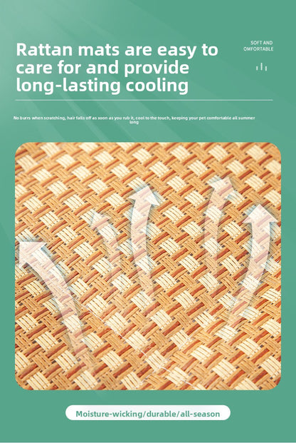 AllSeason Pet Cooling Mat Pad for Dogs Cats Summer WearResistant Bed Essentials