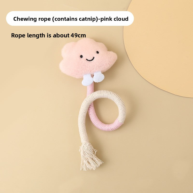 Cat Self-Entertainment Chew Rope Teeth Cleaning Artifact