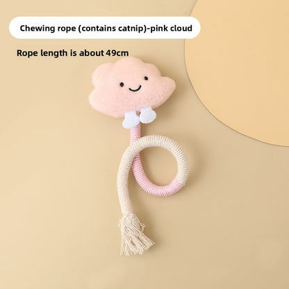 Cat Self-Entertainment Chew Rope Teeth Cleaning Artifact