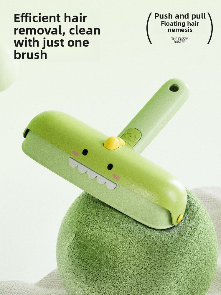Reusable Pet Hair Remover Brush Dinosaur Design Sticky Lint Roller for Cat Dog Hair on Bedding Clothes Furniture Carpet Couch