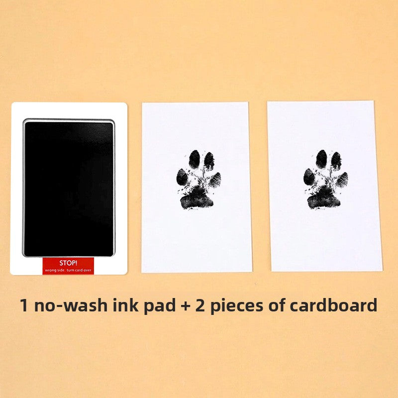 Washable Pet Paw Print Ink Pad Set DIY Memorial Keepsake for Dog Cat Puppy Kitten Create Your Own Pawprint Photo Album