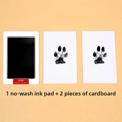 Washable Pet Paw Print Ink Pad Set DIY Memorial Keepsake for Dog Cat Puppy Kitten Create Your Own Pawprint Photo Album