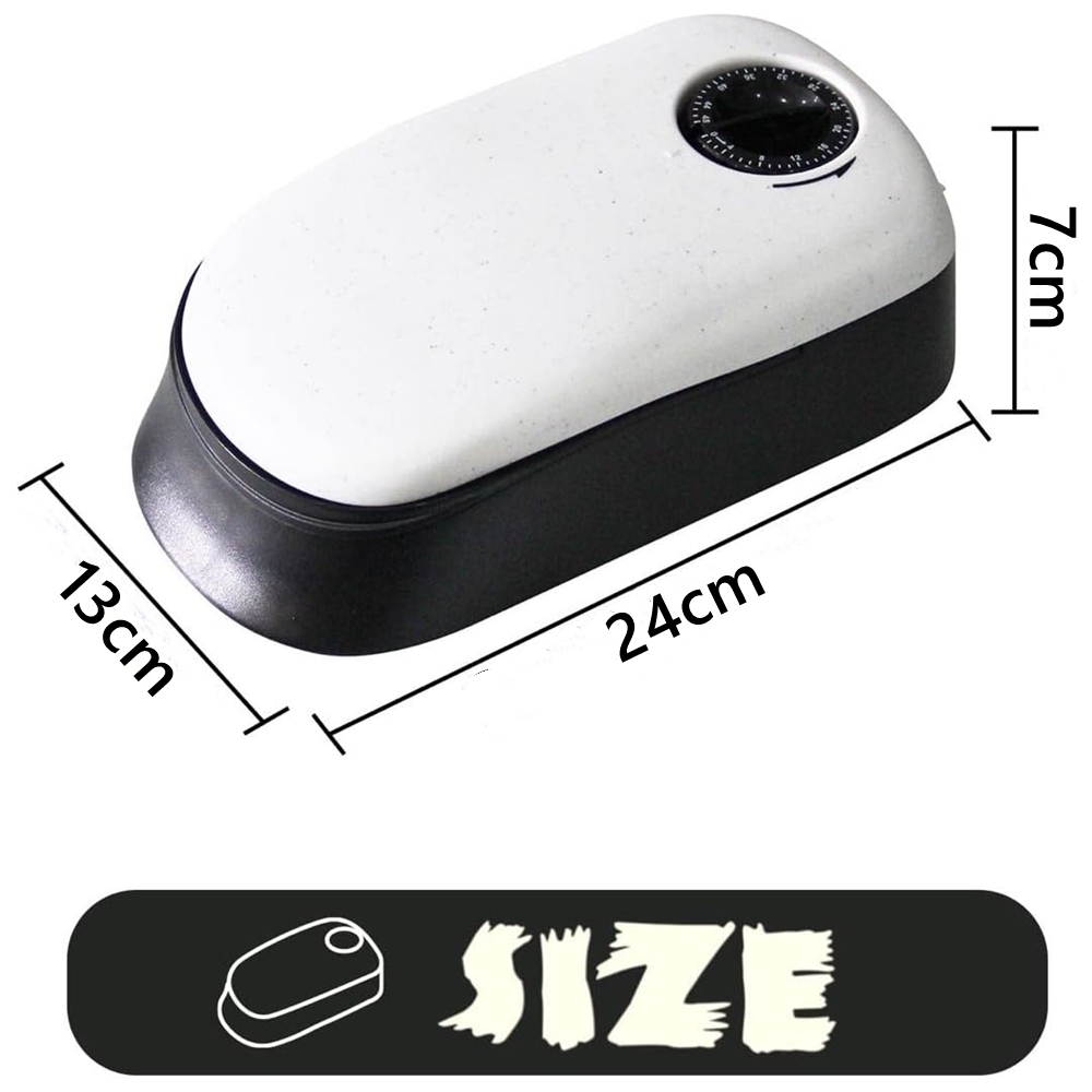 Pet Auto Food Feeder Rotating Button Timed Dispenser for Wet Dry with Ice