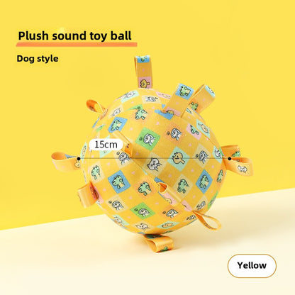 Pet Self-Hi Bite-Resistant Toy Ball Bell Sound