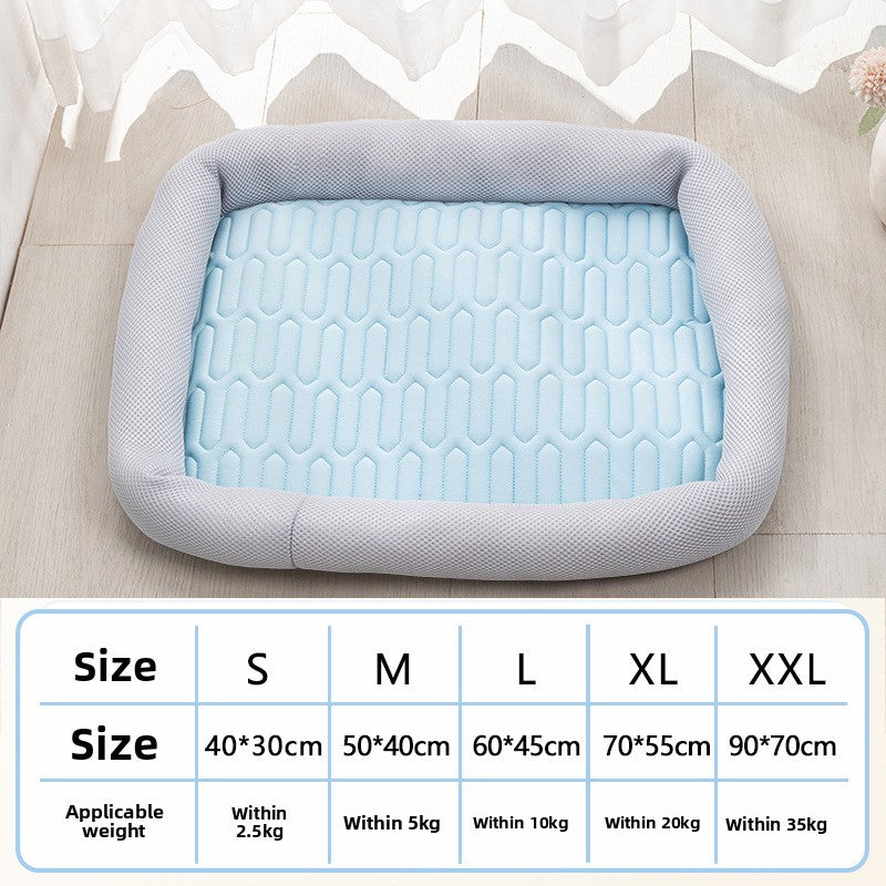 AllSeason Pet Cooling Mat Pad for Dogs Cats Summer WearResistant Bed Essentials