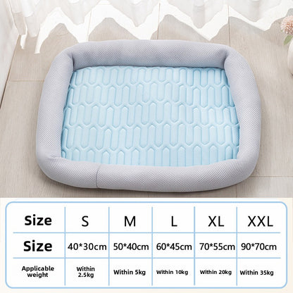 AllSeason Pet Cooling Mat Pad for Dogs Cats Summer WearResistant Bed Essentials