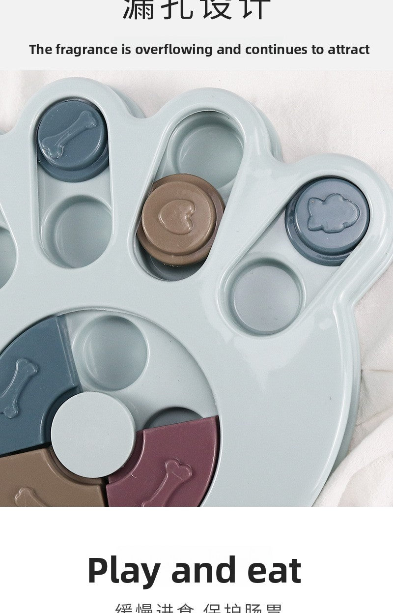 Interactive Pet Dog Puzzle Slow Feeder Leak Proof Durable Dog Bowl