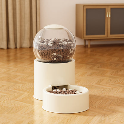 Automatic Cat Dog Water Dispenser with Food Feeder and Grain Storage Bucket