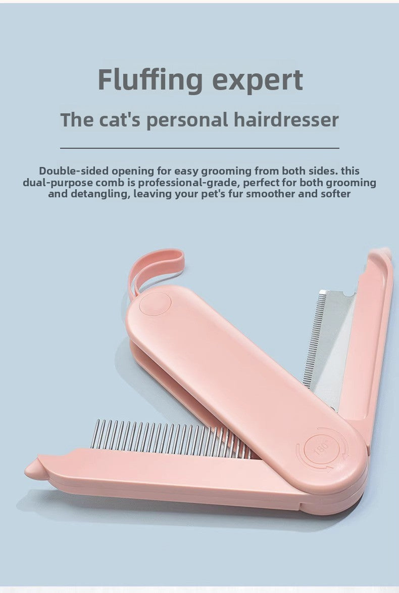 Cat Dog Long Hair Comb Pet Supplies Detangling Remove Floating Hair Cleaning Tool