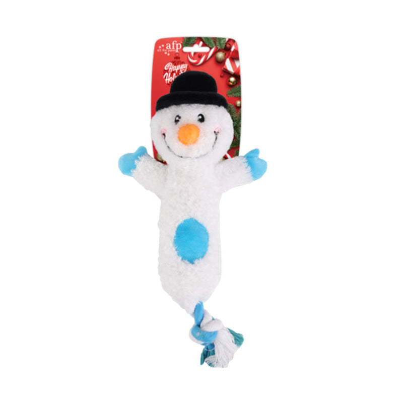 Multiple Christmas Pet Toys Pinecone Treat Dispenser Dog Chew Toy Teaser Wand Pet Bed Set