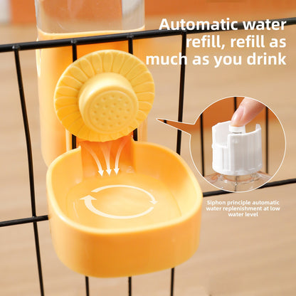 Original Daisy Hanging Cage Automatic Pet Water Dispenser Large Capacity Dog Cat Water Bottle Feeder