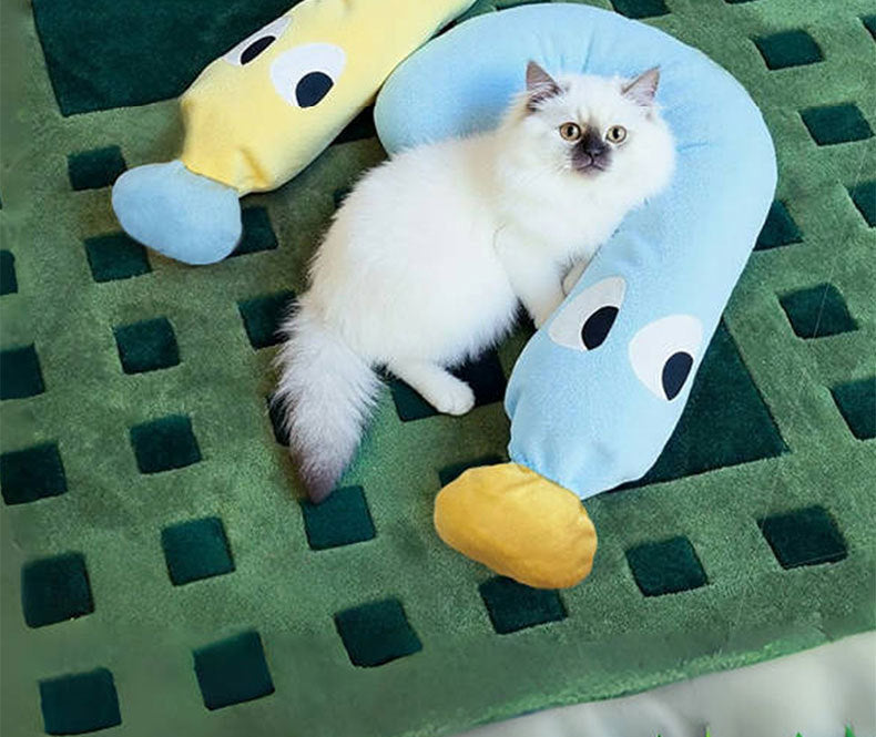 Dog Small Pillow All-Season Toy Pet Mat Neck Protection Pillow Sleeping Cat Special Small Pillow Dog Bed Supplies