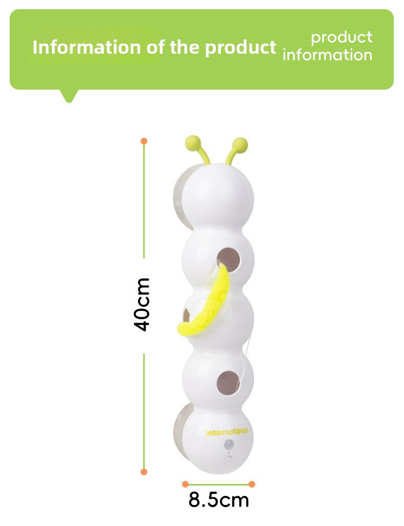 Smart Electric Caterpillar Teasing Light-Sensitive Cat Whack-A-Mole Toy
