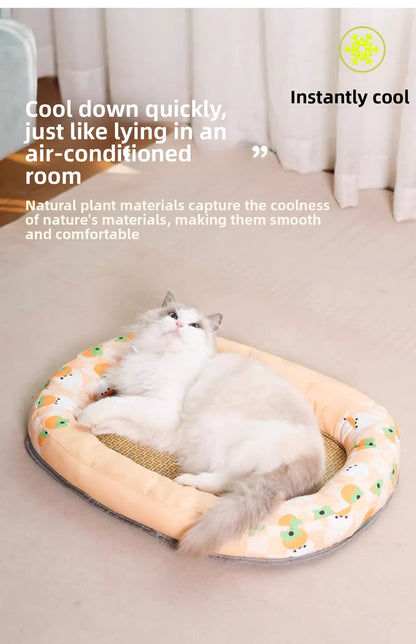 Summer Special Pet Cooling Pad Oval Track Thick Dog Bed Pet Essentials