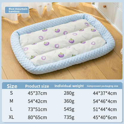 Cooling Ice Silk Pet Nest Mat Summer Sleep Pad for Cats Dogs