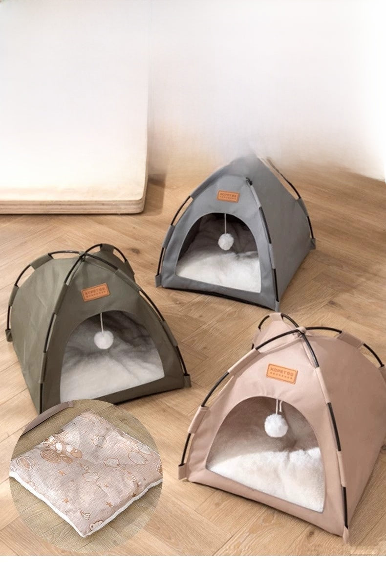 New Cat Tent Enclosed Foldable Oxford Cloth Cat House Dog House