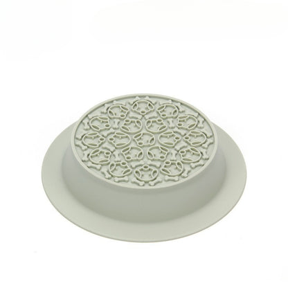 Pet Bowl Double Bowl Food Grade Silicone Cat and Dog Bowl Slow Food Bowl Slow Food Bowl Small Stainless Steel Dog Bowl Pet Supplies