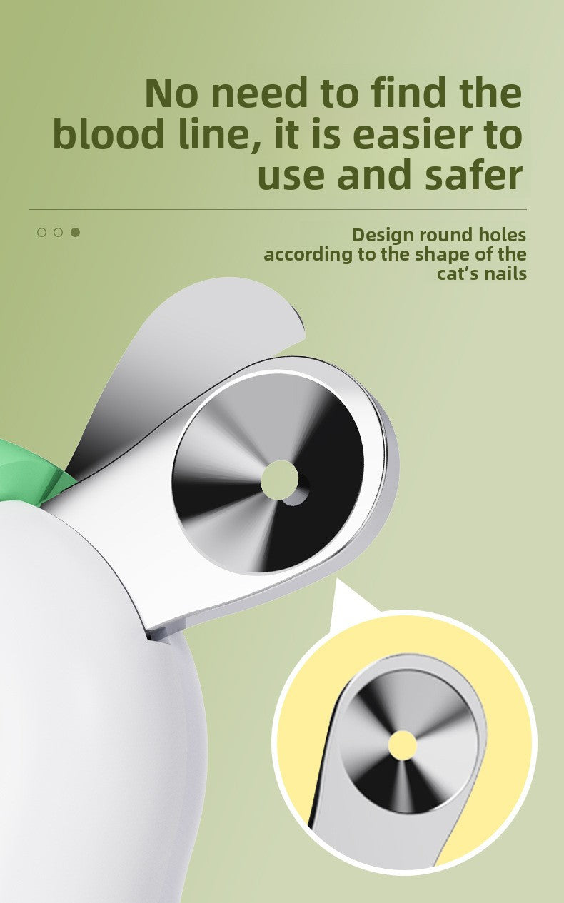 New Pet Nail Clippers with LED Light for Blood Line Observation, Dog Nail Clippers for Beginners, Pet Supplies