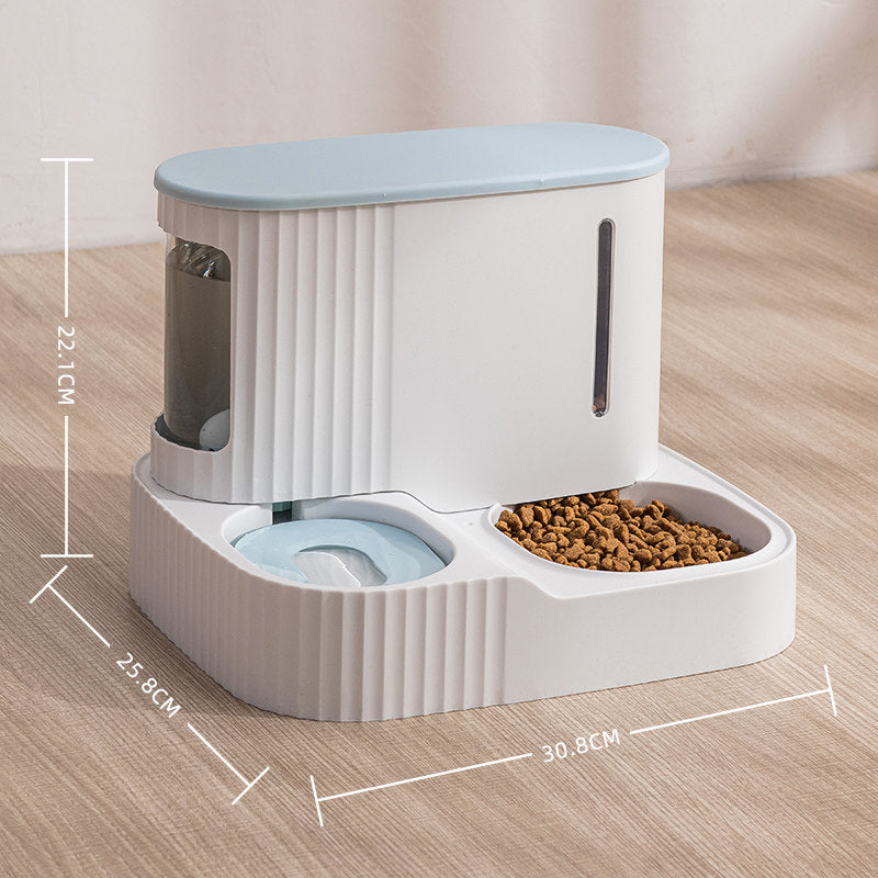 Dual-Purpose Pet Water Dispenser and Feeder for Cats and Dogs