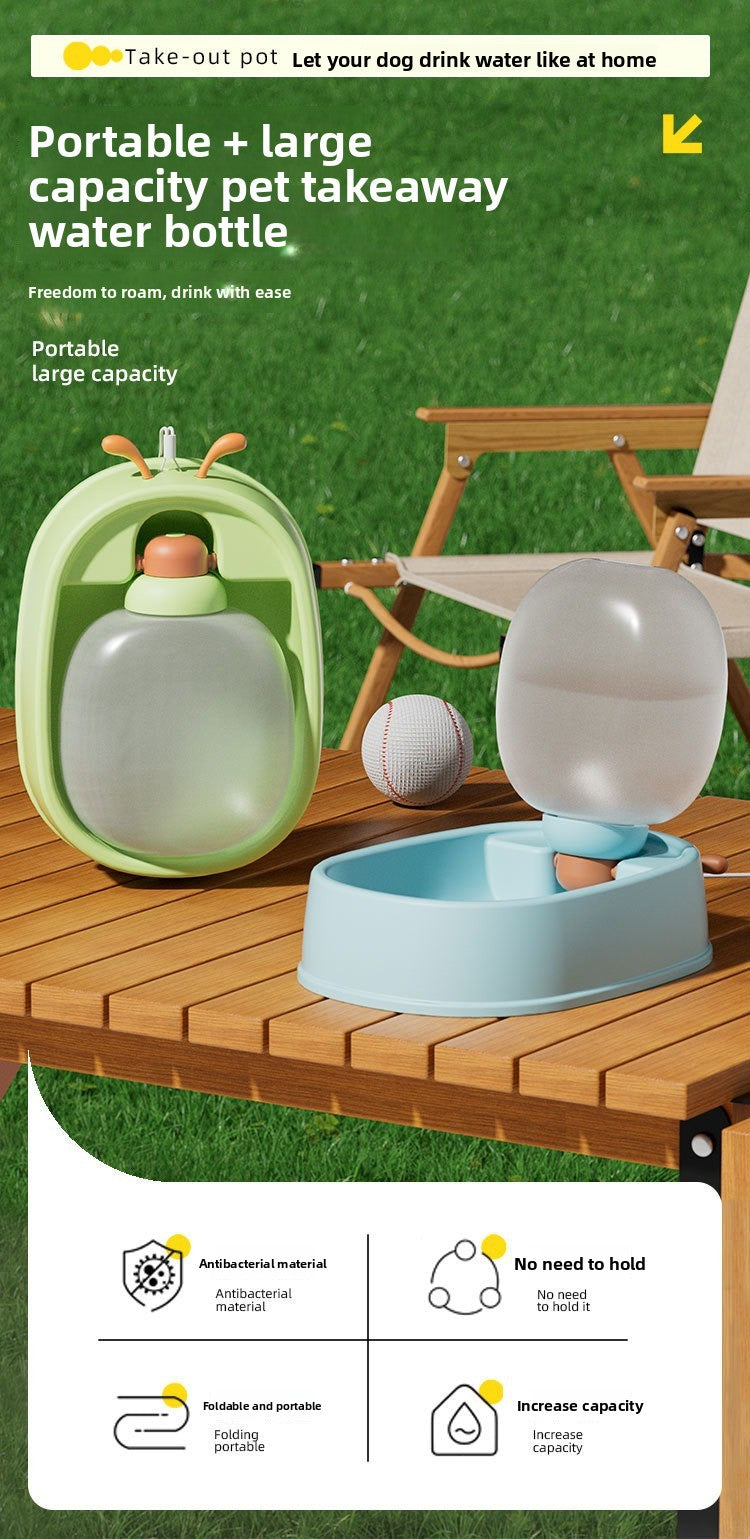 Portable Pet Water Cup Little Bug Outdoor Large Capacity Dog Bottle