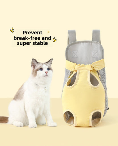 Pet Supplies Cat Bag Diaper Bag Portable Dog Backpack Chest Strap Breathable Pet Backpack