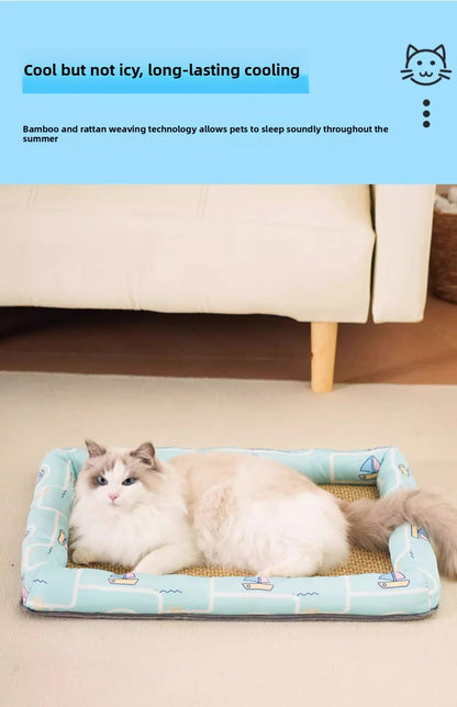 All Season Universal Pet Cooling Mat Bed Cushion for Bichon Dog Cat Summer