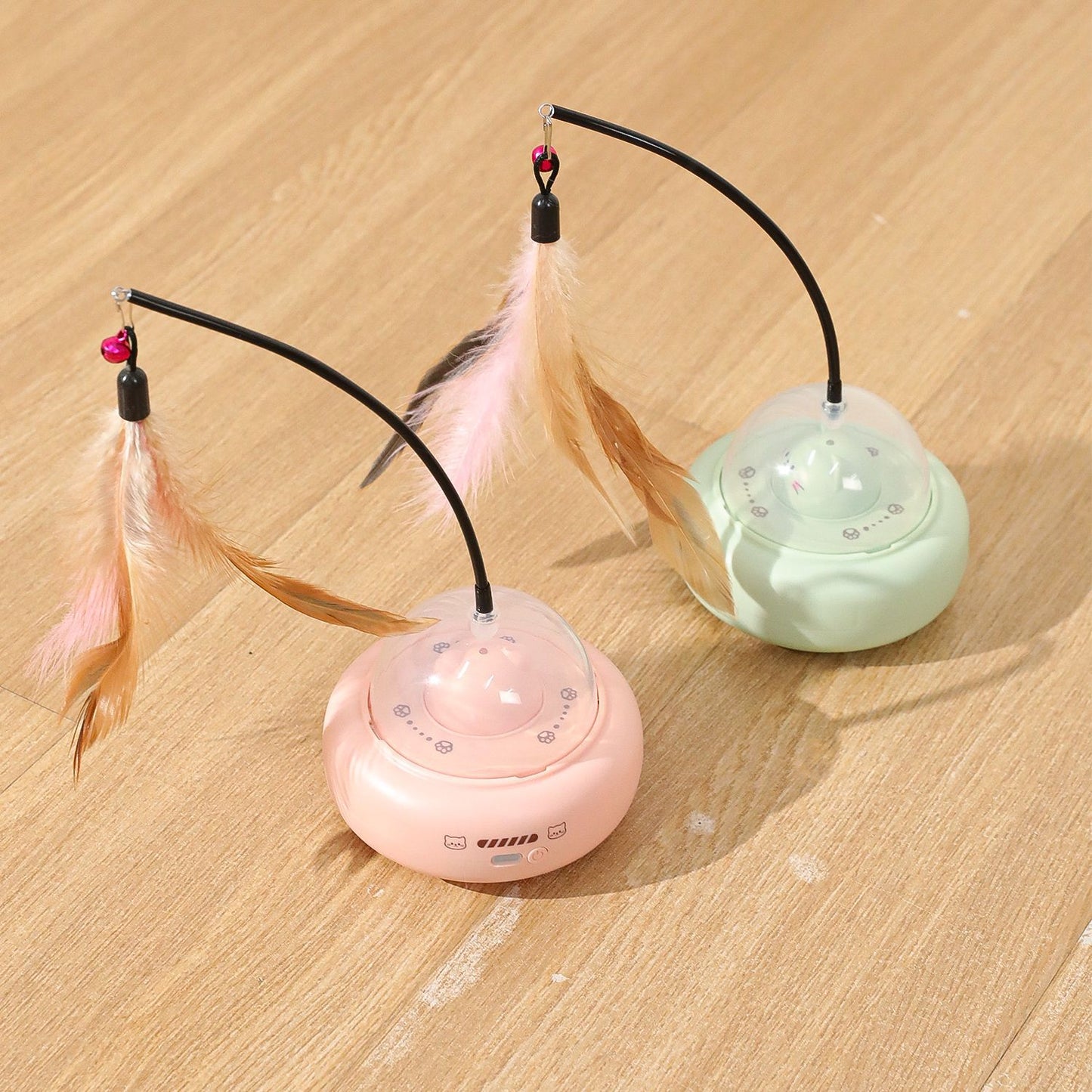 Rechargeable Electric Cat Toy Teaser Wand Laser Light Infrared Entertainment