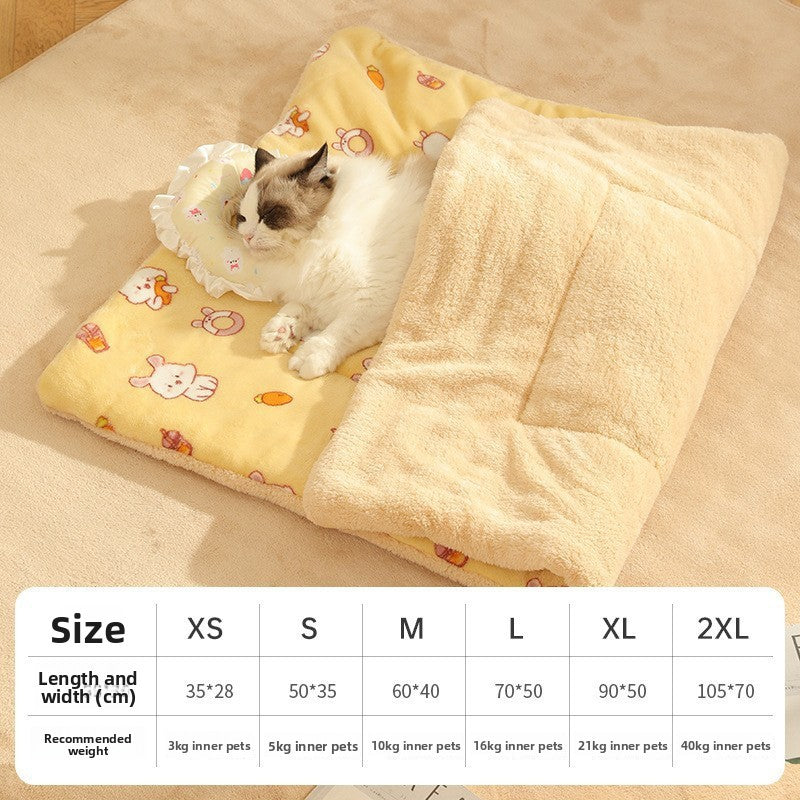 Electric Heating Pad for Cats and Dogs Waterproof Pet Warmer Mat Thermostat Control Ultra Soft Fleece Winter Bed for Puppy Kitten