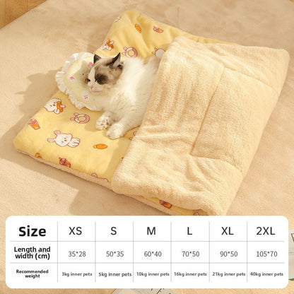 Electric Heating Pad for Cats and Dogs Waterproof Pet Warmer Mat Thermostat Control Ultra Soft Fleece Winter Bed for Puppy Kitten