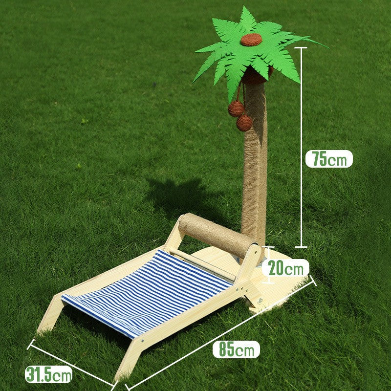 Complete Cat Delight: Frame Bed Roller Scratching Post