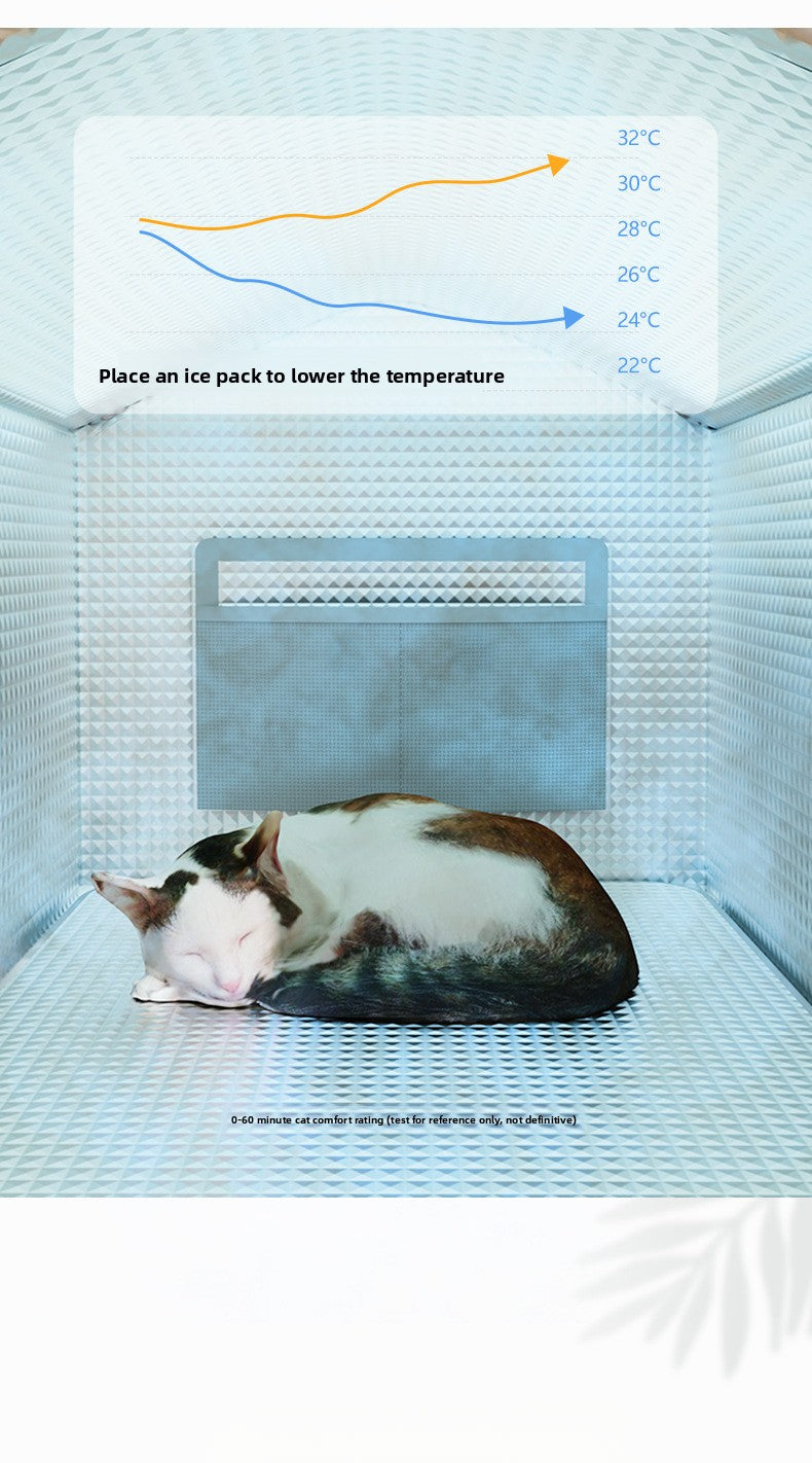 Summer Cat Cooling Artifact Portable DIY Air Conditioning Pet Ice House