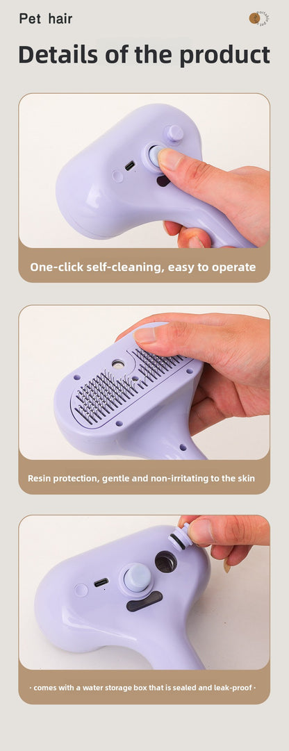 Pet Grooming Spray Comb for Cat Dog Hair Detangling Cleaning