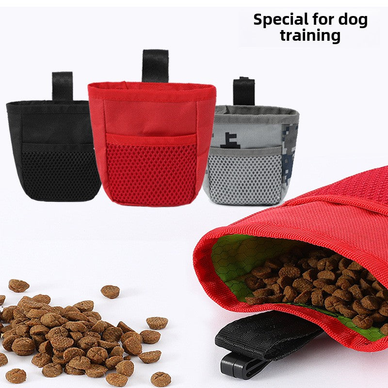 Pet outdoor training gear Oxford fabric waterproof pet waist pack dog food training bag