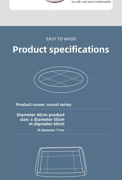 Pet Bed for Cats Dogs AllSeason Mat Summer Cool Sleeping Gear Small Medium Sizes