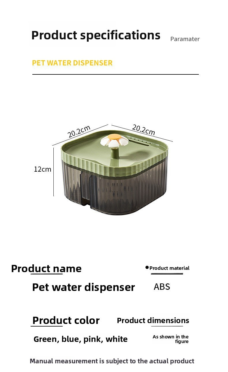 Cat Smart Plug In Water Dispenser Auto Flowing for Cats Dogs Universal Silent High Capacity