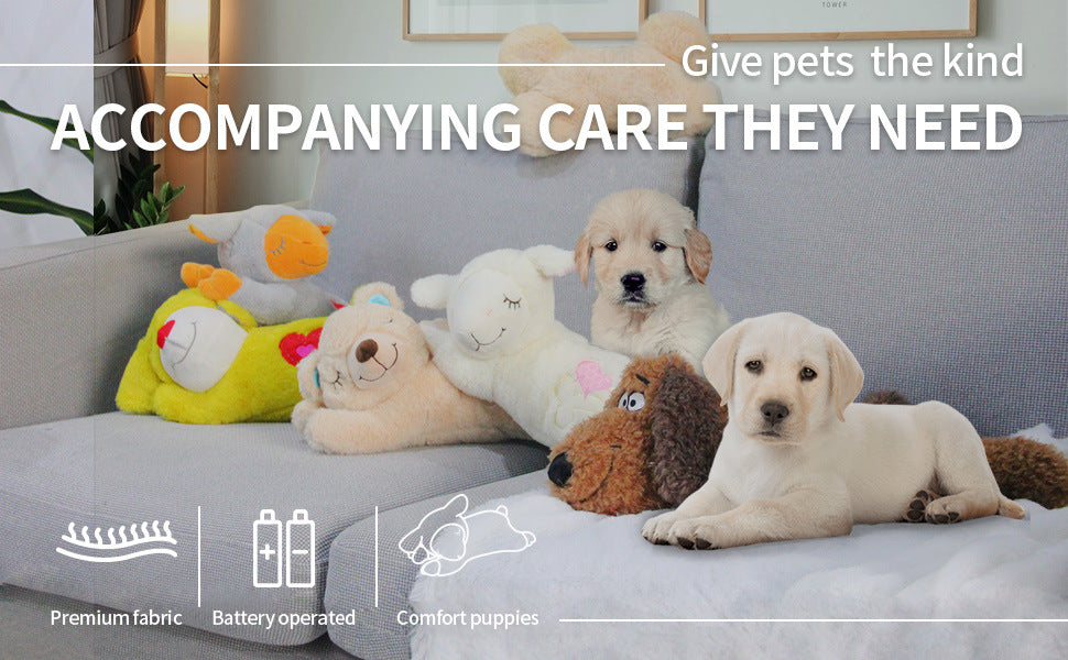 Pet Puppy Heartbeat Simulator for Anti-Anxiety Stress Relief Sound Vibration Sleep Aid Toy