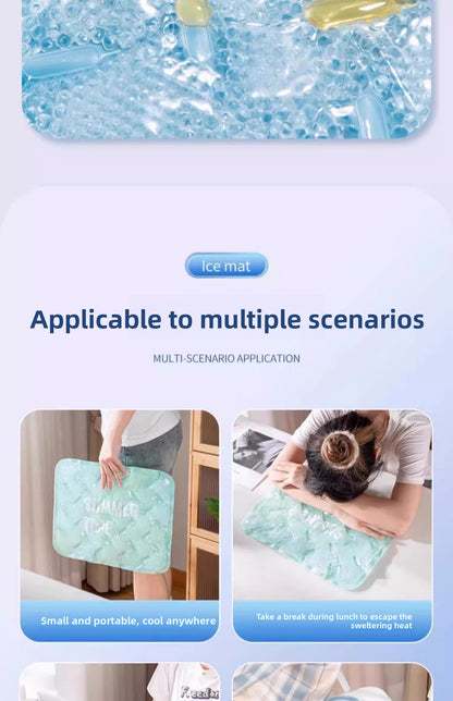 Ice Pad Cooling Solution for Student Dormitory Office Nap Car Waterproof Summer Seat
