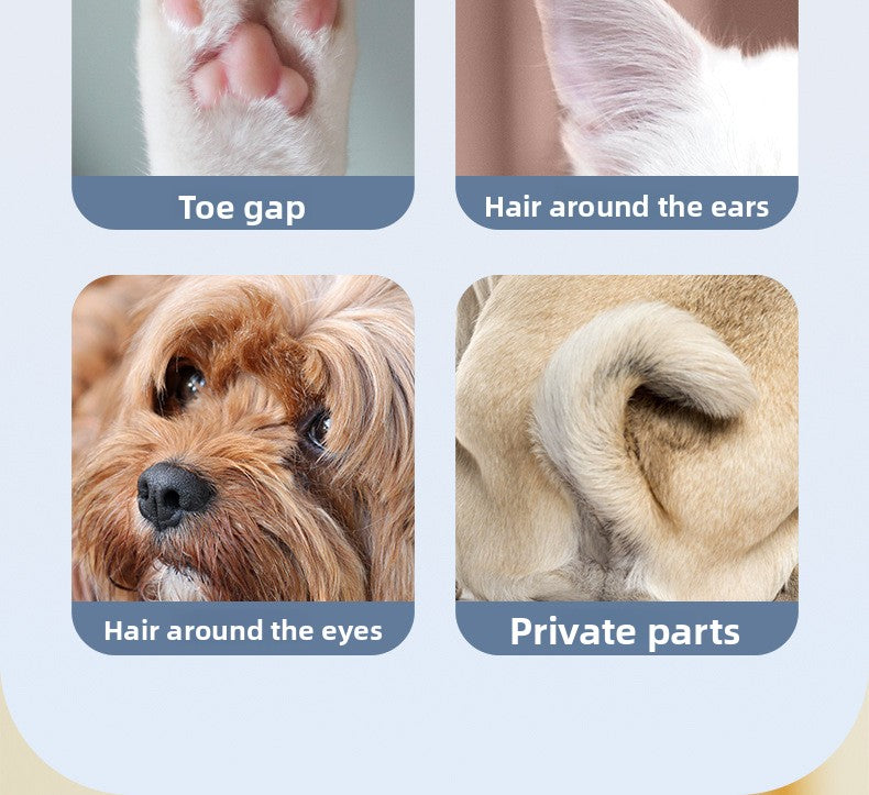 LED Light Pet Hair Trimmer Dog Cat Paw Hair Trimmer Paw Sole Hair Clipper Dog Hair Clipper